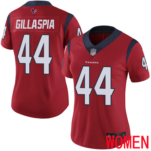 Houston Texans Limited Red Women Cullen Gillaspia Alternate Jersey NFL Football #44 Vapor Untouchable